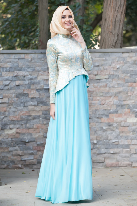 Evening Dresses - Turquaz Hijab Dress 2244TR