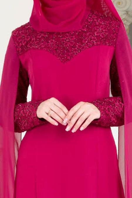 Fuchsia - Nayla Collection - Robes de Soirée 4045F - 3