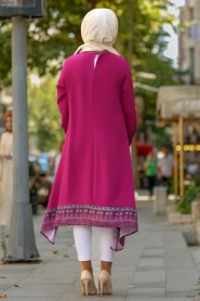 Fuchsia - New Kenza - Hijab Tunic 21520F - Thumbnail