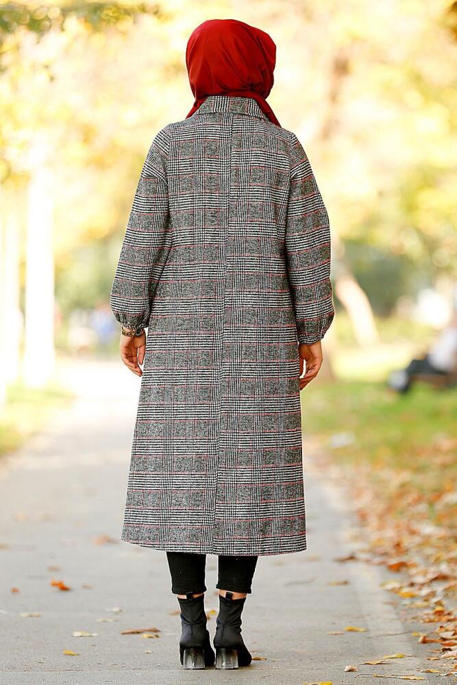 Fumé - Nayla Collection - Plaid Manteau 54070FU - 2