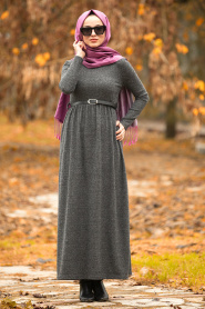 Fumé - Nayla Collection - Robe Hijab 1603FU - Thumbnail