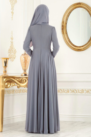 Fumé - Nayla Collection - Robes de Soirée 7954FU - Thumbnail