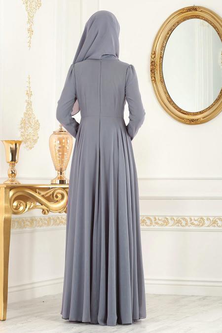 Fumé - Nayla Collection - Robes de Soirée 7954FU - 3