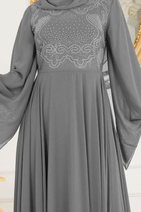 Fumé - Nayla Collection - Robes de Soirée 8088FU - 3