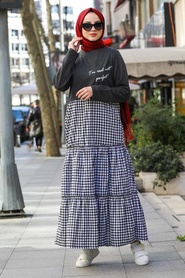 Fumé-Neva Style-Hijab Robe-41020FU - Thumbnail
