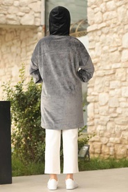 Fumé - Neva Style - Sweat-shirt Et Tunique Velours - 41501FU - Thumbnail