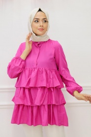 Fushia Hijab Tunic 3798F - Thumbnail