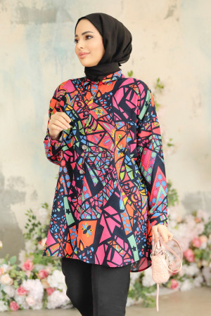 Fushia Modest Top 20402F - 2