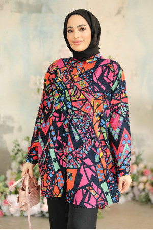 Fushia Modest Top 20402F - 3