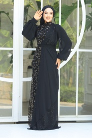 Neva Style - Elegant Gold Islamic Clothing Prom Dress 5516GOLD - 2