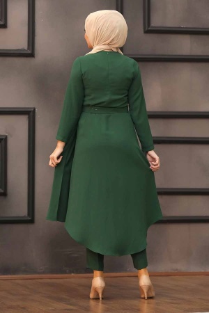 Green Hijab Dual Suit Dress 1400Y - 2
