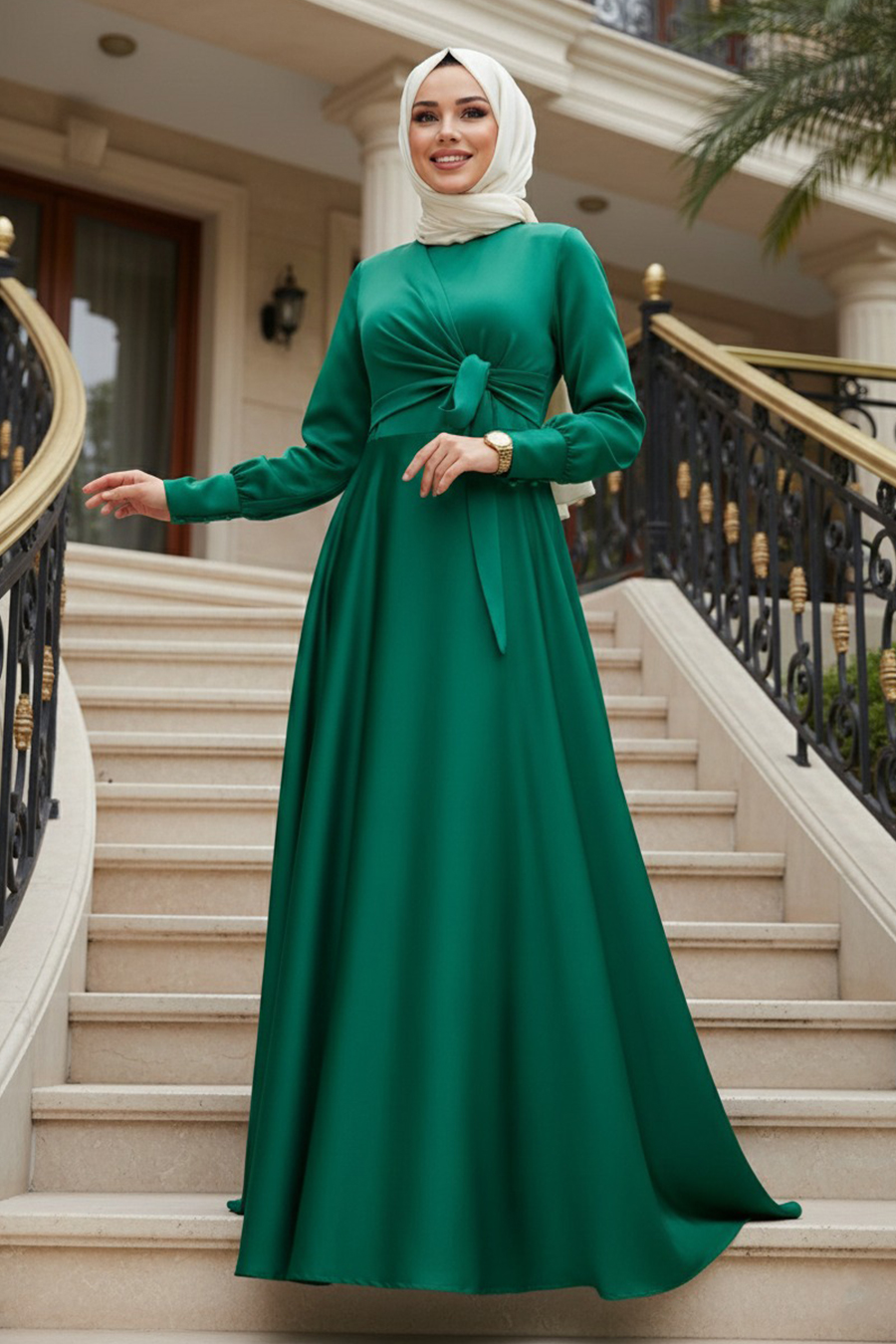 sachin and babi light blue dress Black Ruched Maxi Dress With Slit And Rhinestone Straps main image 0