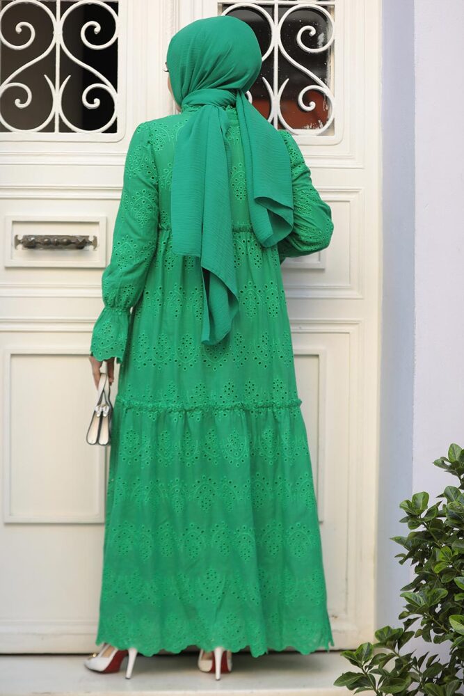 Green Long Dress 13440Y - 3