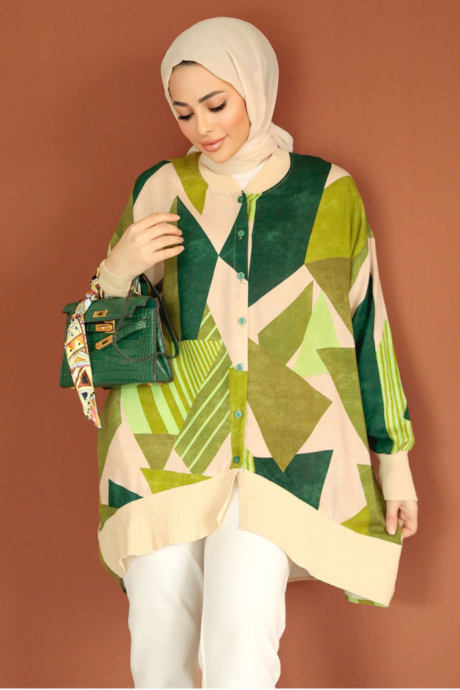 Green Modest Top 11904Y - 2