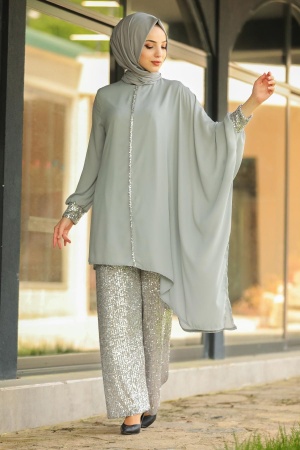 Grey Dual Suit Dress 10830GR - 1