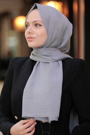 Grey Hijab Shawl 4511GR - 1