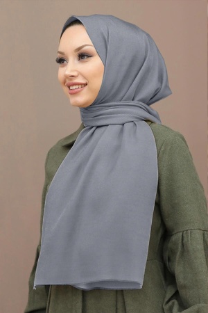 Grey Hijab Shawl 4780GR - 1