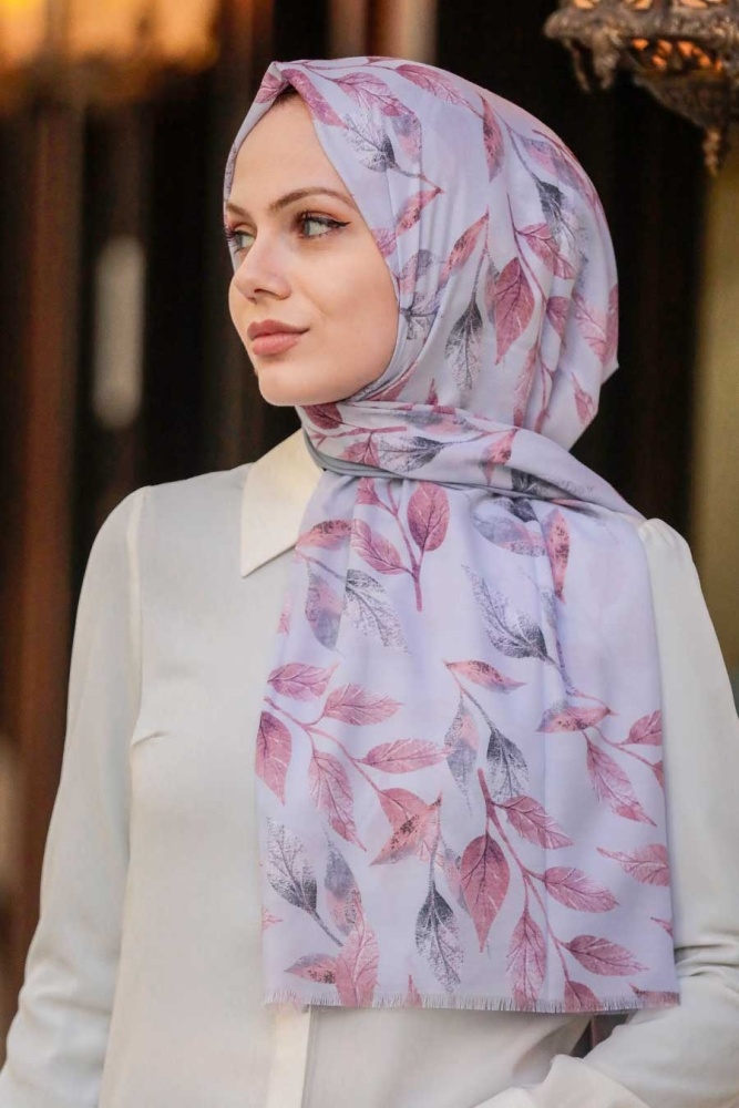 Grey Hijab Shawl 4928GR - 1