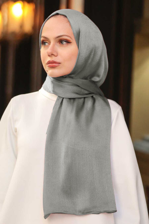 Grey Hijab Shawl 4990GR - 1