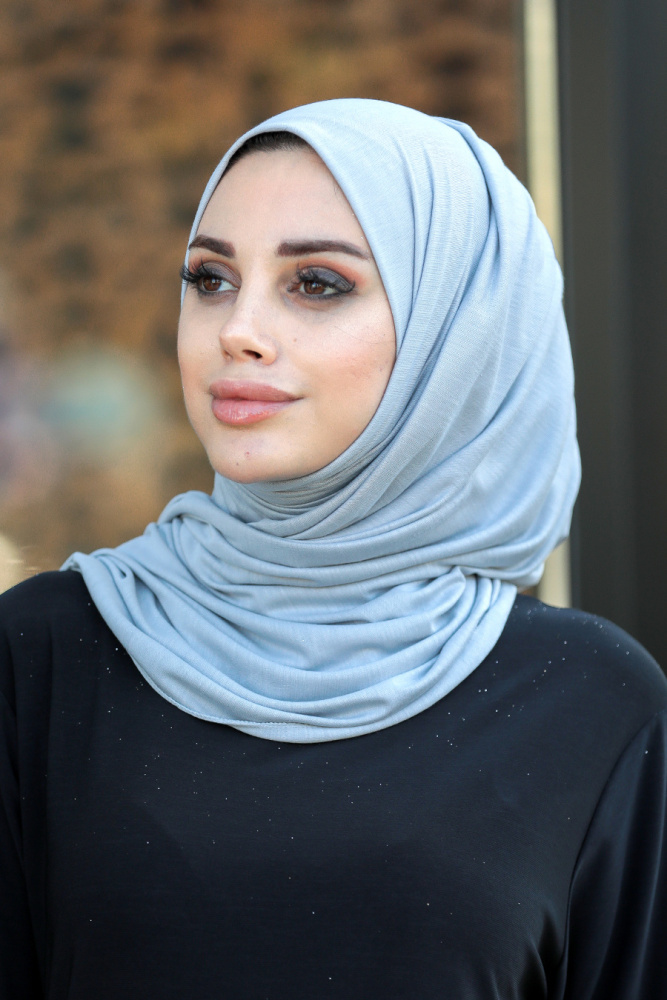 Grey Hijab Shawl 7528GR - 1