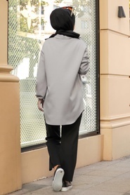 Grey Hijab Suit 1301GR - Thumbnail
