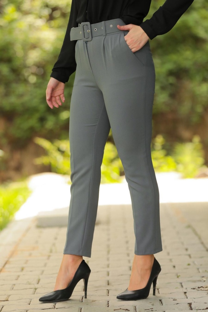 Grey Hijab Trousers 10550GR - 1