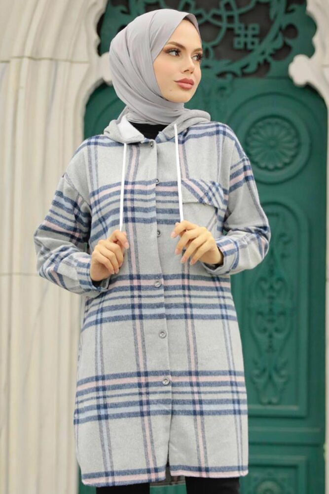 Grey Hijab Tunic 30062GR - 1