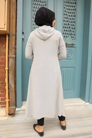 Grey Hijab Tunic 510GR - Thumbnail