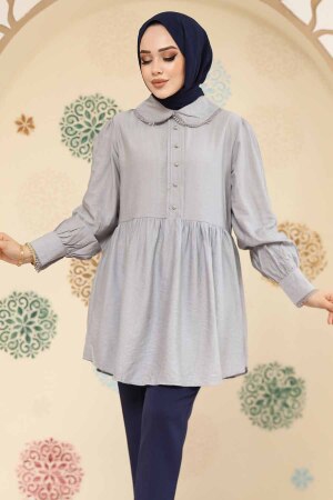 Grey Modest Tunic 40691GR - 3