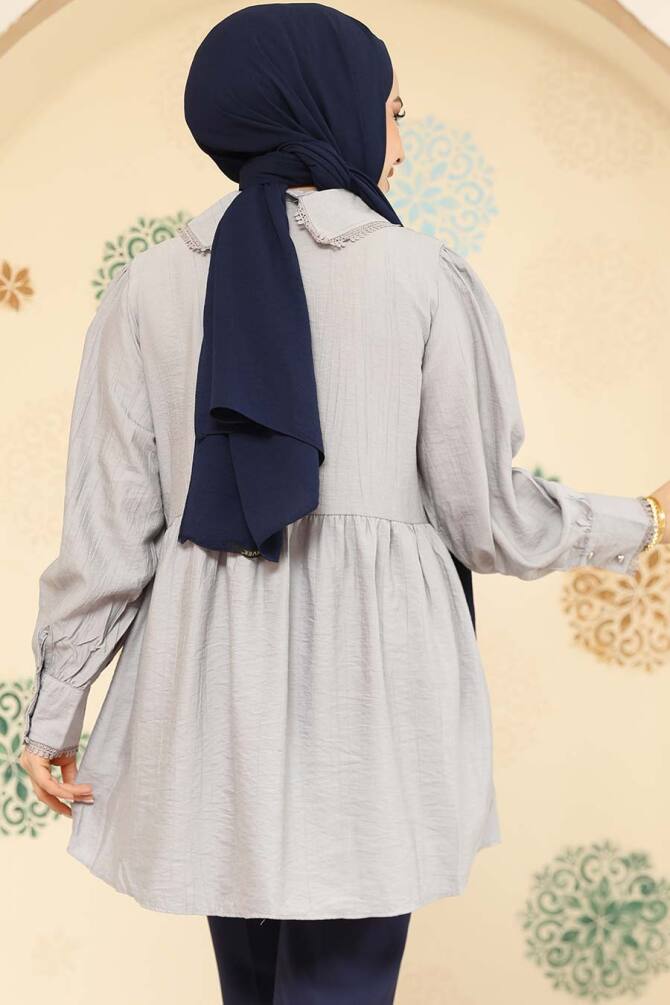 Grey Modest Tunic 40691GR - 4