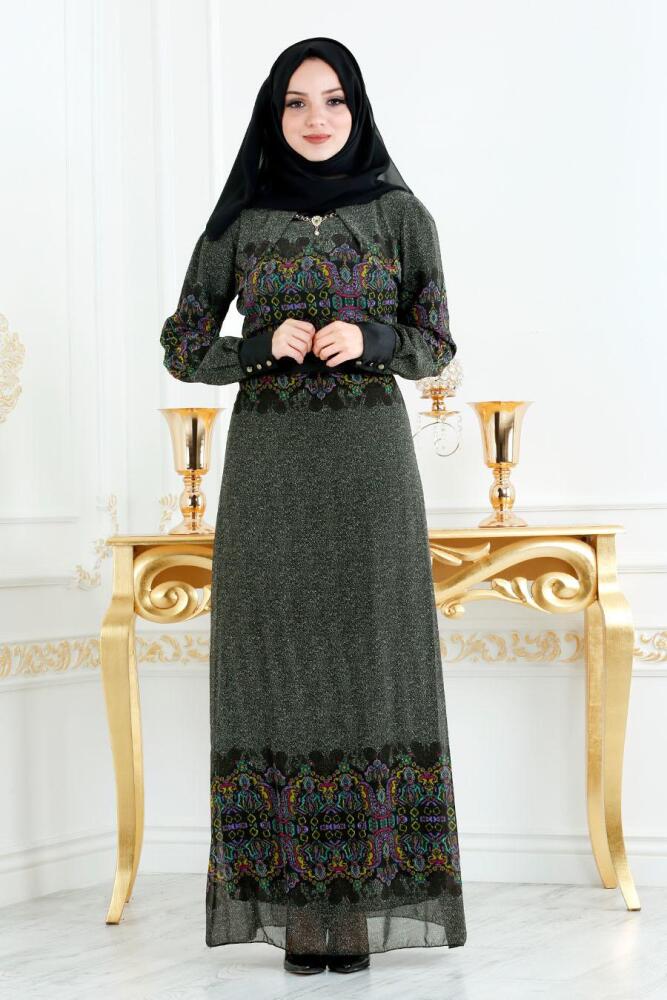 Gris - Nayla Collection - Robe Hijab 2025GR - 1