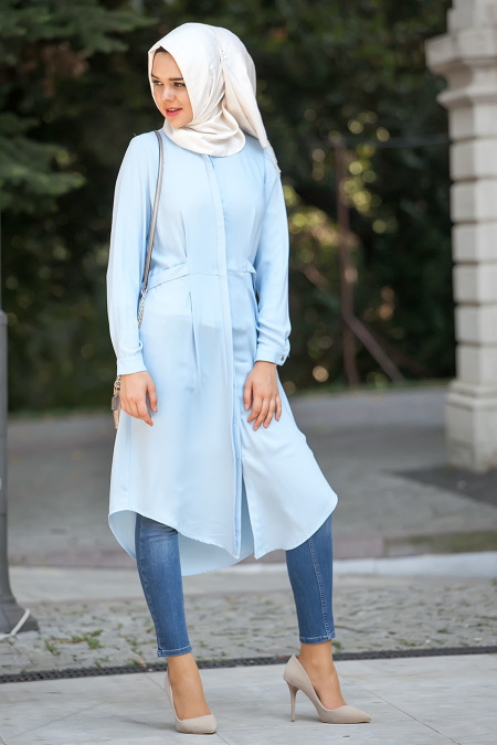 Hewes Line - Baby Blue Hijab Tunic 295BM