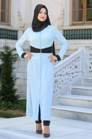 Hewes Line - Baby Blue Turkish Hijab 2966BM - 1