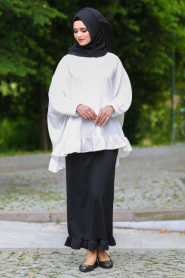Hewes Line - Black Hijab Skirt 709S - Thumbnail