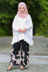 Hewes Line - Black Hijab Trousers 6110S - Thumbnail