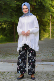 Hewes Line - Black Hijab Trousers 6111S - Thumbnail