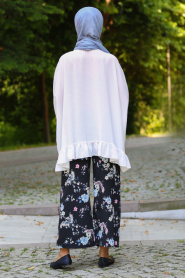 Hewes Line - Black Hijab Trousers 6111S - Thumbnail