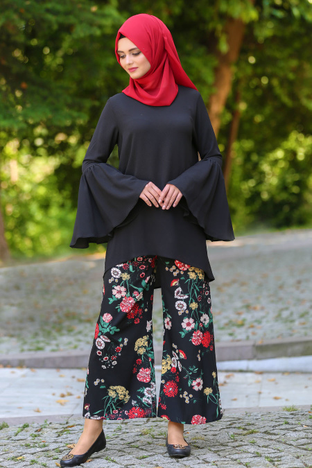 Hewes Line - Black Hijab Trousers 611S