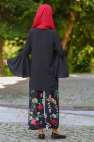 Hewes Line - Black Hijab Trousers 611S - Thumbnail