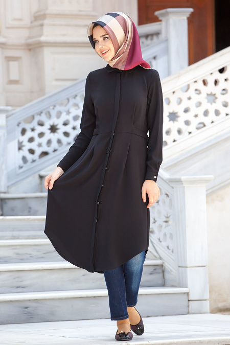 Hewes Line - Black Hijab Tunic 295S