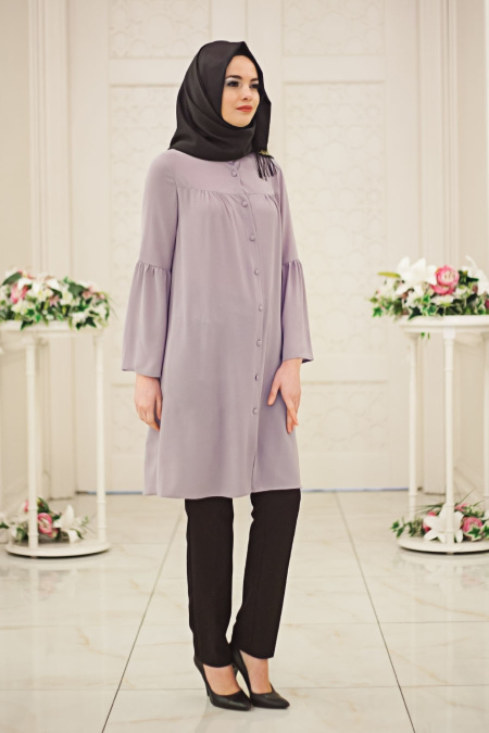 Hewes Line - Grey Hijab Tunic 870GR
