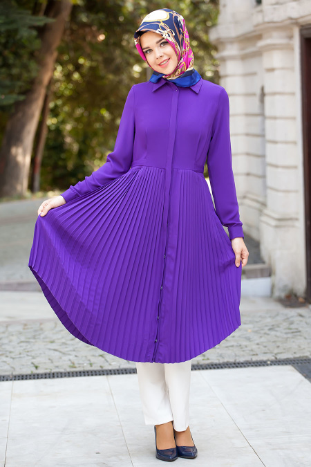 Hewes Line - Purple Hijab Tunic 297MOR