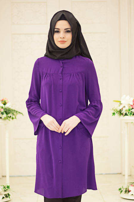 Hewes Line - Purple Hijab Tunic 870MOR