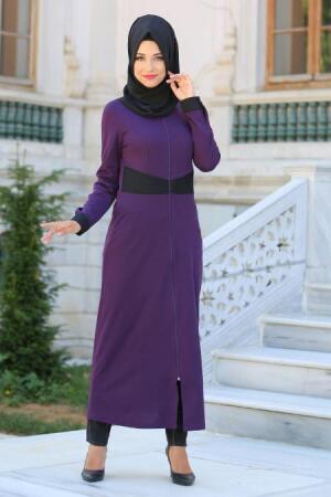 Hewes Line - Purple Turkish Hijab 2966MOR - 1