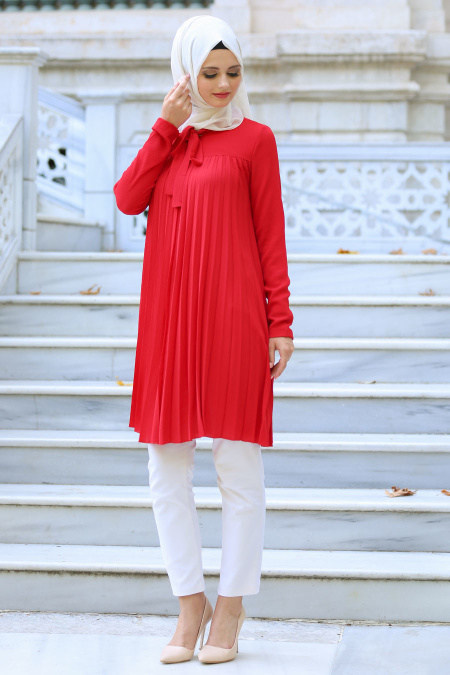 Hewes Line - Red Hijab Tunic 3087K
