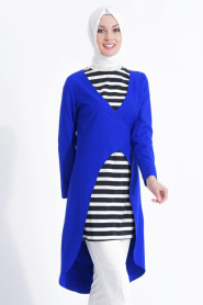 Hewes Line - Sax Blue Hijab Tunic 2168SX - Thumbnail