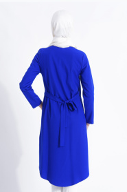Hewes Line - Sax Blue Hijab Tunic 2168SX - Thumbnail