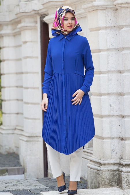 Hewes Line - Sax Blue Hijab Tunic 297SX