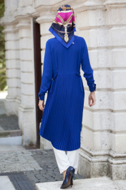 Hewes Line - Sax Blue Hijab Tunic 297SX - Thumbnail