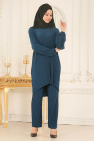 Huile Bleu - Nayla Collection - Combination Hijab 560PM - Thumbnail